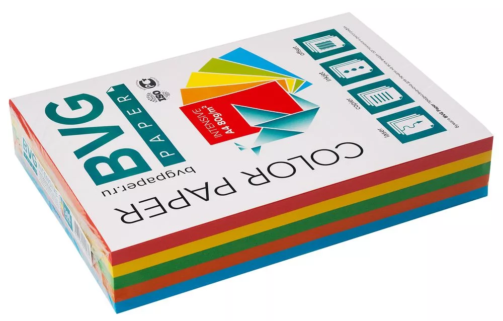 Бумага цветная